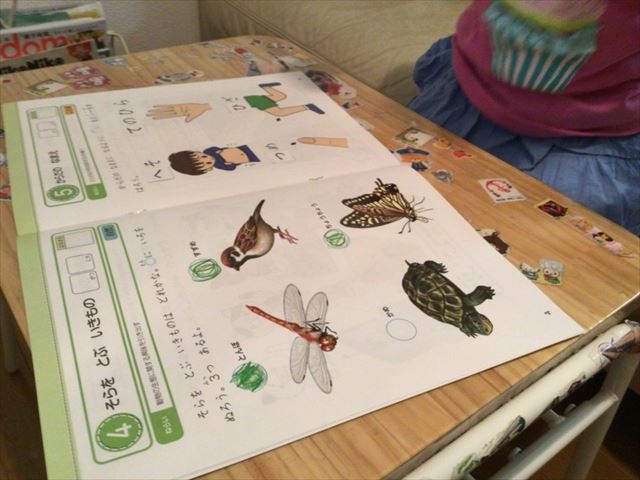 無料サンプル教材「Z会幼児コース(年少)」のおためし教材を学習