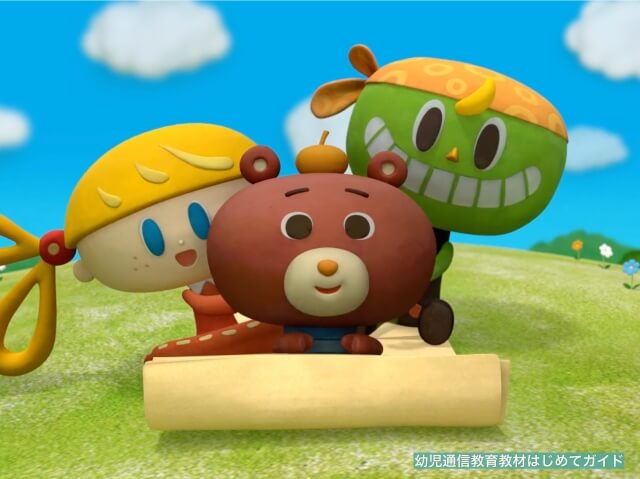 通信教育「幼児ポピー」の英語「にこにこえいご」の映像内容