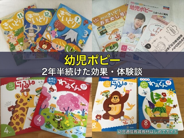 幼児ポピーを2年半続けた効果・体験談