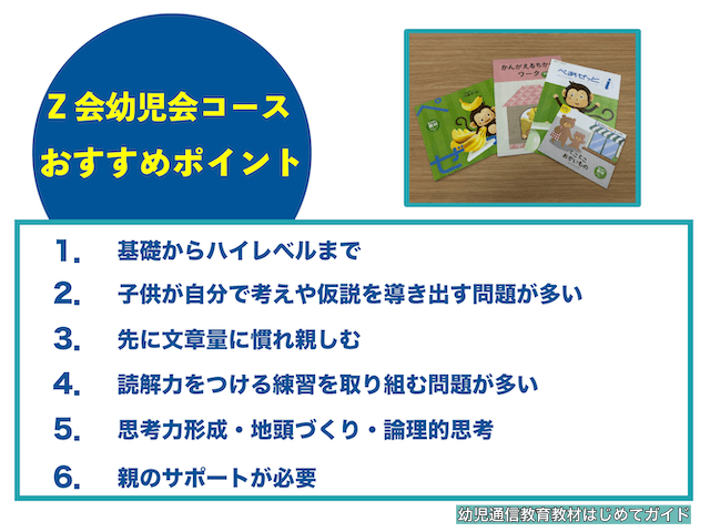 Z会幼児コースのおすすめポイント6つ